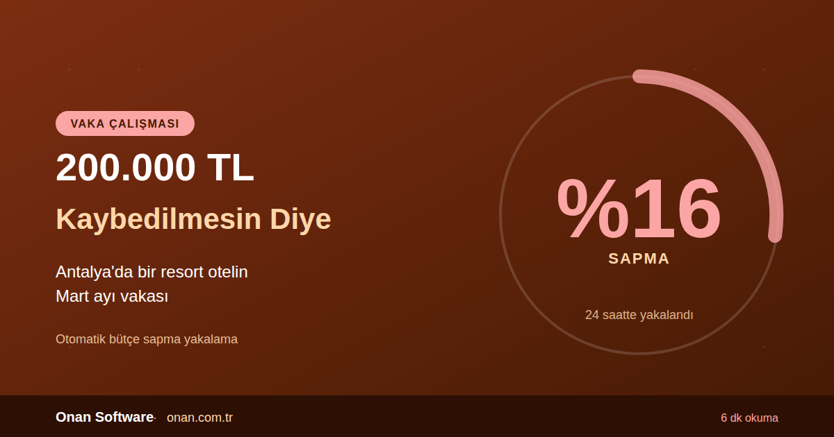 Bütçe vaka çalışması